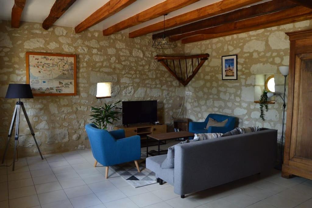 Vila La Grange De L'Olive Chinon Exteriér fotografie